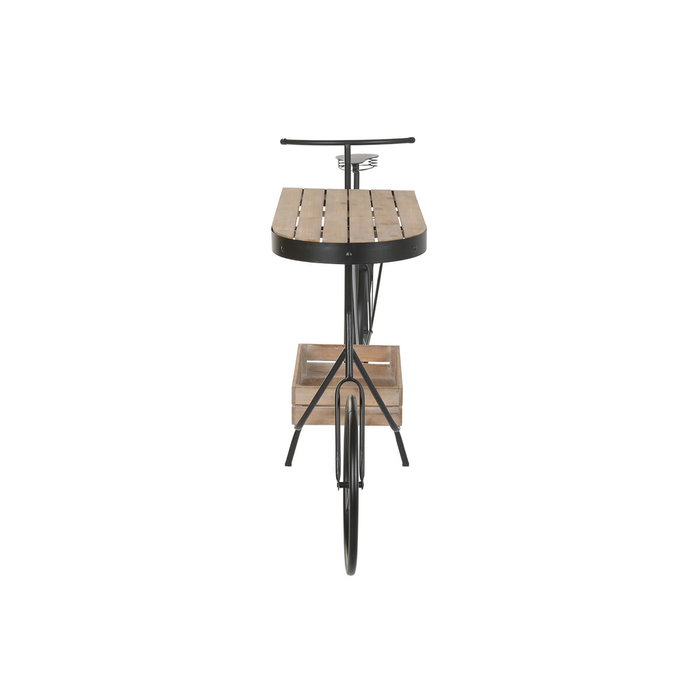 DKD Home Decor Expositor de Metal y Madera Diseño Bicicleta Negro y Marrón DKD Home Decor Expositor de Metal y Madera Diseño Bicicleta Negro y Marrón