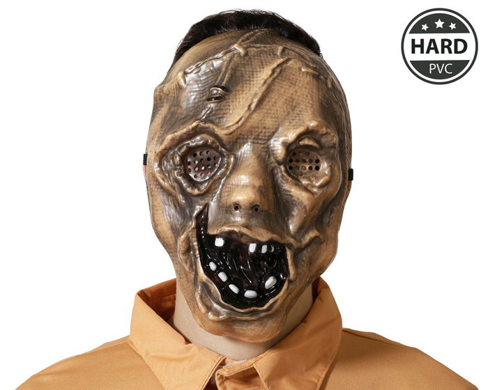 Máscara De Asesino Halloween Marrón Para Hombre Adulto Terror Personajes Oscuros Máscara De Asesino Halloween Marrón Para Hombre Adulto Terror Personajes Oscuros