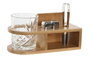 DKD Home Decor Whisky Set 4 Bambú Cristal Natural