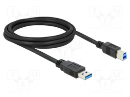 DeLOCK Cable USB 3.2 Gen 1 Tipo-A a Tipo-B 2 m Negro 85068