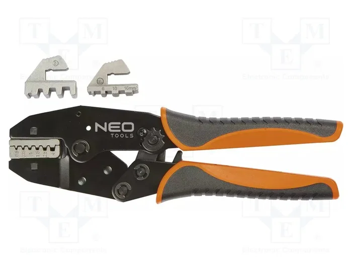 NEO TOOLS Crimpadora para terminales de cable y sin aislar