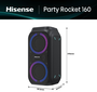Hisense Party Rocket 160 Altavoz para fiestas portátil 160 W Negro IPX4 Bluetooth 12 h batería
