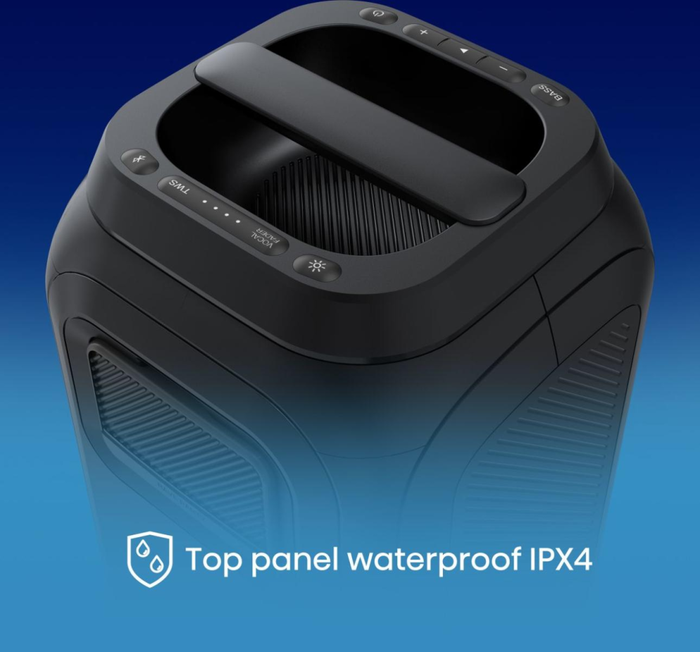 Hisense Party Rocket 160 Altavoz para fiestas portátil 160 W Negro IPX4 Bluetooth 12 h batería