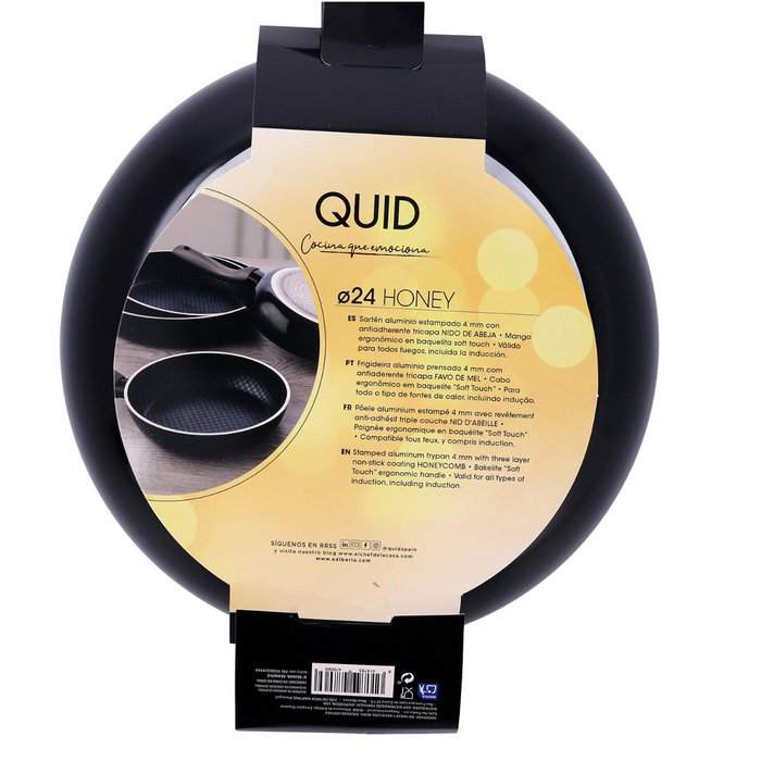 Quid Sartén de Aluminio Estampado Honey 24 cm