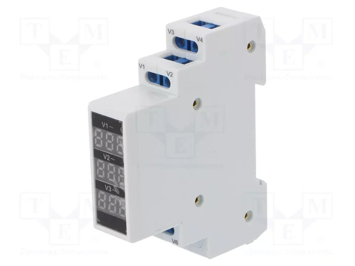 SPAMEL Indicador de tensión 3x80÷500VAC IP20 para raíl DIN SPAMEL Indicador de tensión 3x80÷500VAC IP20 para raíl DIN