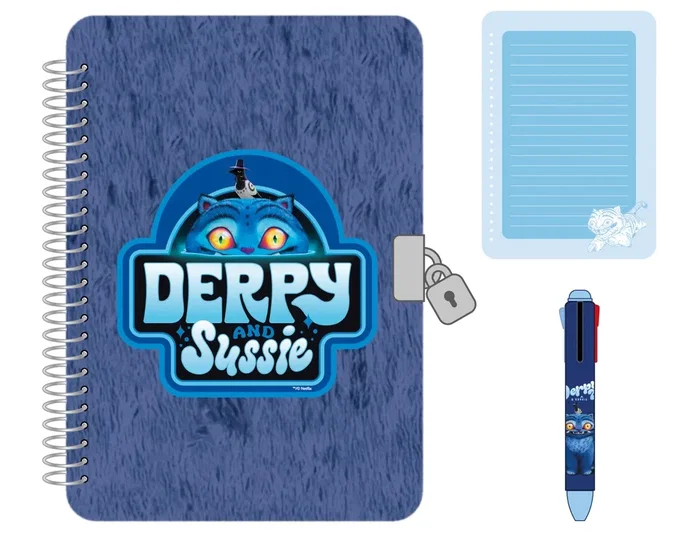 SAFTA Set de diario con candado y bolígrafo K-pop Demon Hunters Derpy