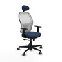 PIQUERAS Y CRESPO Silla de oficina Jorquera Azul marino y Blanco