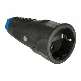 Solera Base aérea de caucho 16A 250V IP20 negra