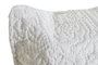 DKD Home Decor Cojín de Poliéster Blanco con Diseño Floral Bordado
