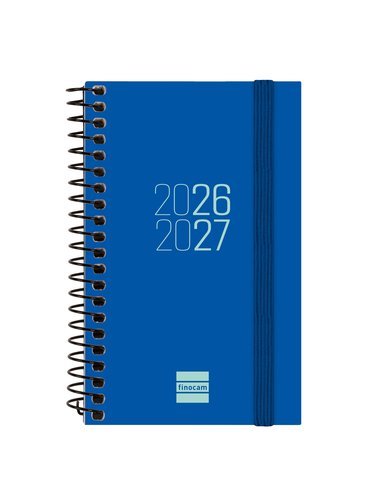 Finocam Agenda Escolar Espiral 2026-2027 Azul Mini