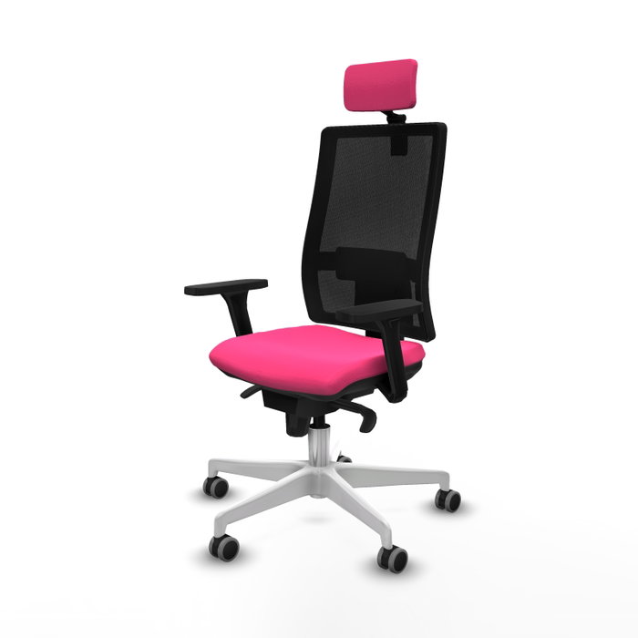PIQUERAS Y CRESPO Silla de oficina Horna Rosa con mecanismo Sincro PIQUERAS Y CRESPO Silla de oficina Horna Rosa con mecanismo Sincro