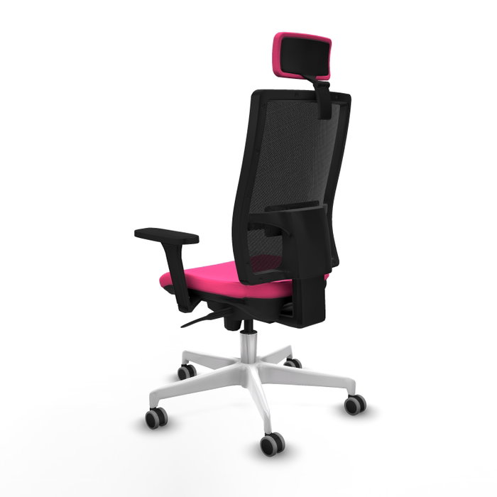 PIQUERAS Y CRESPO Silla de oficina Horna Rosa con mecanismo Sincro PIQUERAS Y CRESPO Silla de oficina Horna Rosa con mecanismo Sincro