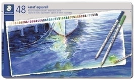 Lapices Acuarelables Staedtler 125 Karat Estuche Metal De 48