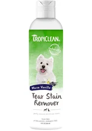 TropiClean Limpieza Manchas Lagrimal Vainilla Aroma 236 mL para Perros y Gatos