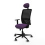 PIQUERAS Y CRESPO Silla de oficina Zulema Morado/Negro