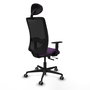 PIQUERAS Y CRESPO Silla de oficina Zulema Morado/Negro