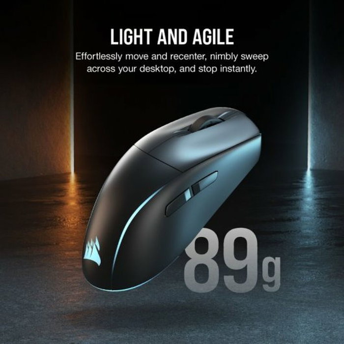 Corsair M75 Ratón Gaming Inalámbrico de 26000 dpi Negro