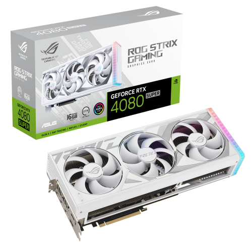 ASUS ROG -STRIX-RTX4080S-16G-WHITE NVIDIA GeForce RTX 4080 SUPER 16 GB GDDR6X