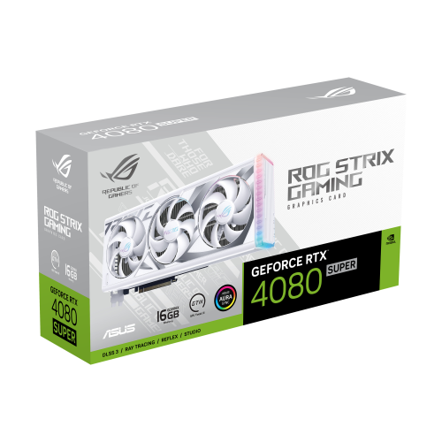 ASUS ROG -STRIX-RTX4080S-16G-WHITE NVIDIA GeForce RTX 4080 SUPER 16 GB GDDR6X