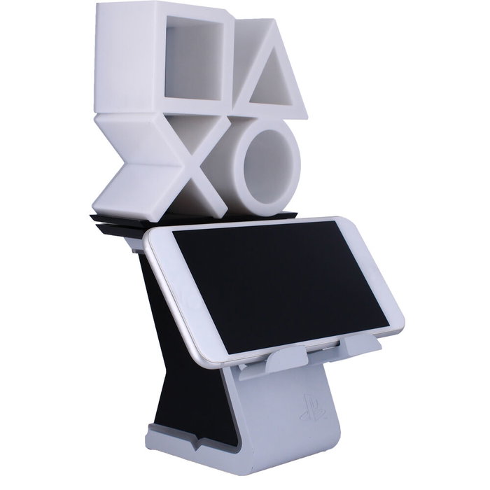 EXQUISITE GAMING Cable Guy Ikon Soporte Sujeción Figura Playstation Sony 20cm Carga Rápida Compatible Mandos PS5/Xbox