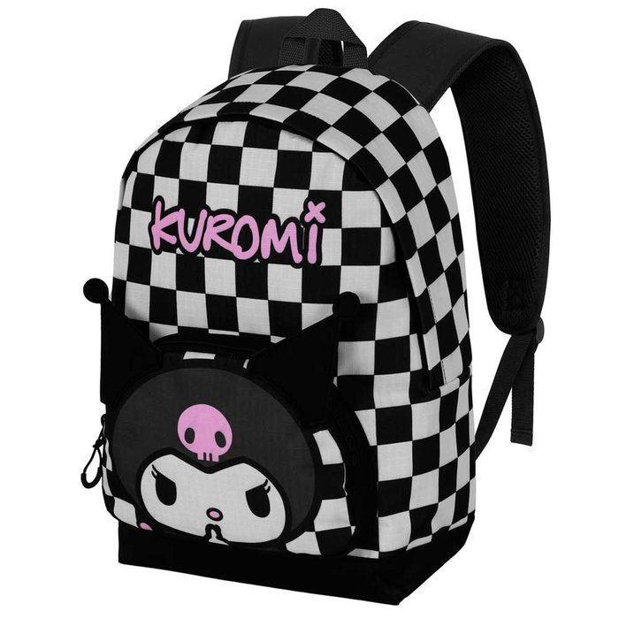 KARACTERMANIA Mochila urbana Kuromi Hello Kitty 44x31x18cm adaptable a trolley, Ripstop, bolsillo para dispositivos