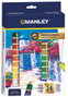 MANLEY Estuche de Pintura Acrílica 24 Colores x 12 ml