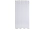 DKD Home Decor Cortina de Poliéster Blanca con 8 Anillas 140x260 cm