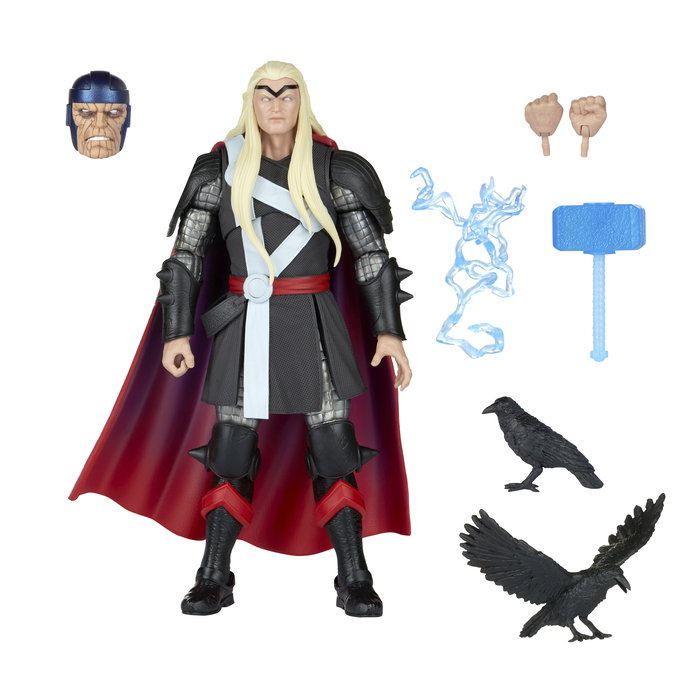 Hasbro Marvel Legends Thor - Figura Articulada 15 cm Heraldo de Galactus con Mjolnir, FX Poder, Cuervo y Accesorios - Incluye Pieza Build-A-Figure Controller Hasbro Marvel Legends Thor - Figura Articulada 15 cm Heraldo de Galactus con Mjolnir, FX Poder, Cuervo y Accesorios - Incluye Pieza Build-A-Figure Controller