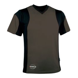Camiseta de Manga Corta Hombre Cofra Java Marrón