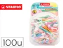 Stabilo Rotulador Fluorescente Swing Cool Pastel Bombonera 100 Unidades Colores Surtidos Trazo 2-5mm