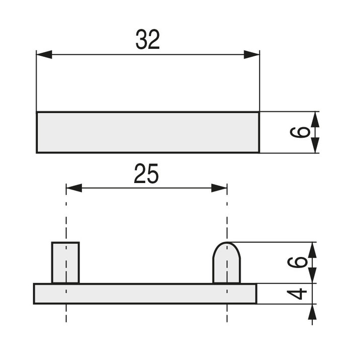 Q&Q Tapa Deslizante Plástico Negro para Pata Penny