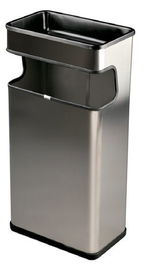 Papelera Cenicero Metalica H4007 40 Litros