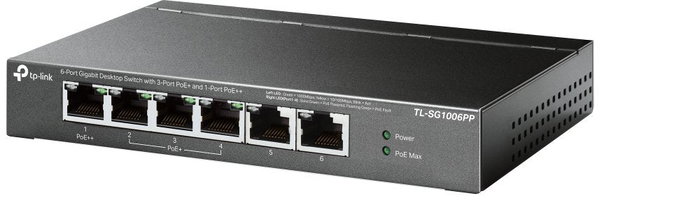 TP-Link TL-SG1006PP Switch Gigabit de 6 puertos con PoE++ y PoE+