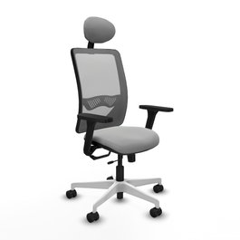 PIQUERAS Y CRESPO Silla de oficina Zulema Gris con mecanismo Sincro/Traslack
