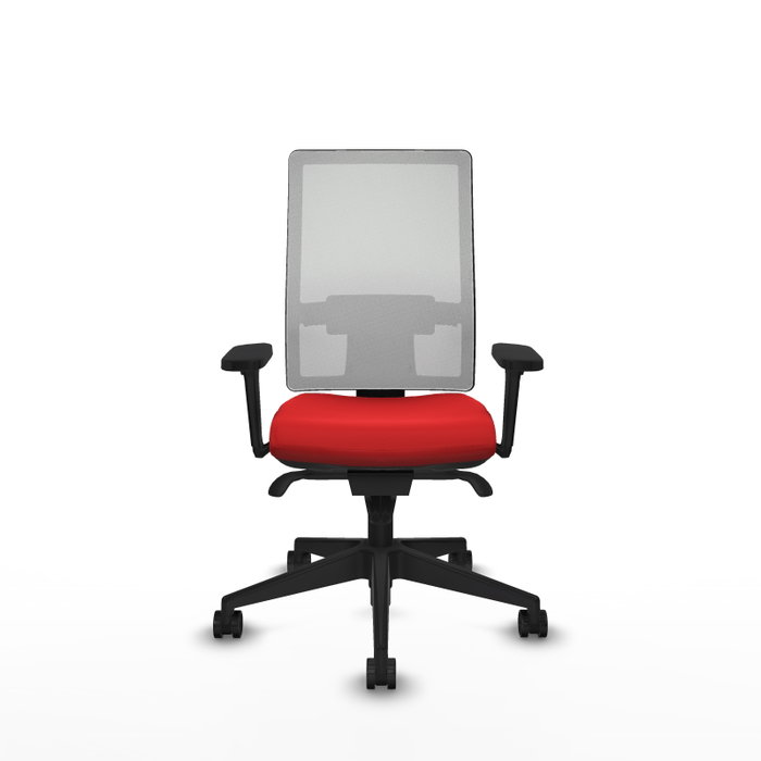 PIQUERAS Y CRESPO Silla de oficina Horna con mecanismo Sincro, Rojo y Blanco PIQUERAS Y CRESPO Silla de oficina Horna con mecanismo Sincro, Rojo y Blanco