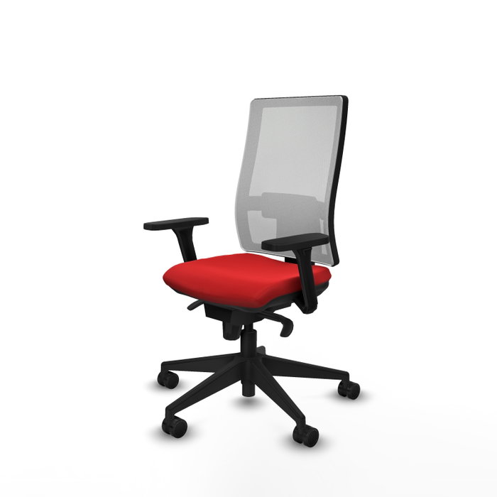 PIQUERAS Y CRESPO Silla de oficina Horna con mecanismo Sincro, Rojo y Blanco PIQUERAS Y CRESPO Silla de oficina Horna con mecanismo Sincro, Rojo y Blanco