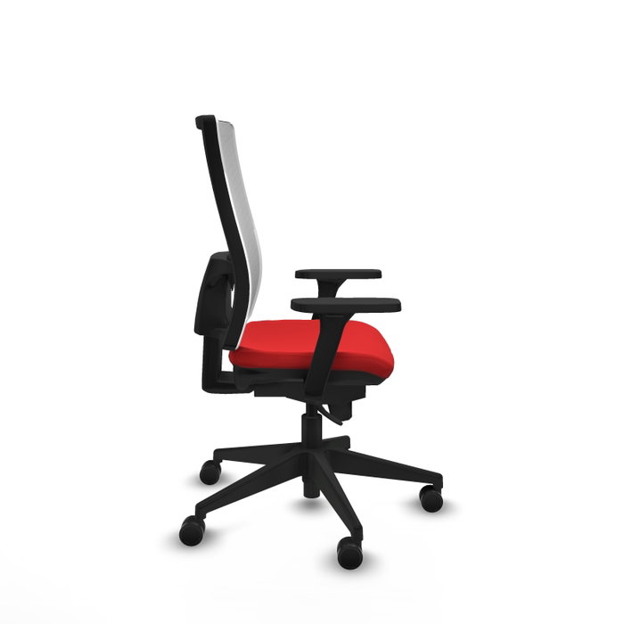 PIQUERAS Y CRESPO Silla de oficina Horna con mecanismo Sincro, Rojo y Blanco PIQUERAS Y CRESPO Silla de oficina Horna con mecanismo Sincro, Rojo y Blanco