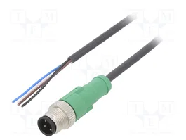 PHOENIX CONTACT SAC-4P-M12MS/5,0-PUR Cable para Sensores M12 Macho Recto 5m