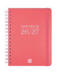 FINOCAM Agenda Escolar Cosmo Wire-O 2026-27 Formato 4º Rojo