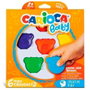 Carioca Teddy Crayons BABY Ceras con Forma de Oso, 6 Unidades Surtidas