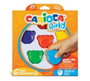 Carioca Teddy Crayons BABY Ceras con Forma de Oso, 6 Unidades Surtidas