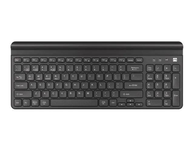 Natec Felimare Teclado Inalámbrico 2x Bluetooth 5.1 + USB 2.4GHz QWERTY Polaco Negro Natec Felimare Teclado Inalámbrico 2x Bluetooth 5.1 + USB 2.4GHz QWERTY Polaco Negro