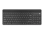 Natec Felimare Teclado Inalámbrico 2x Bluetooth 5.1 + USB 2.4GHz QWERTY Polaco Negro