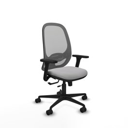 PIQUERAS Y CRESPO Silla de oficina Cilanco con mecanismo Sincro/Traslack Gris