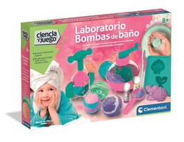 Clementoni Juego Laboratorio Bombas de Jabón para Crear Coloridas Efervescencias de Baño 37x28,1x6,5 cm