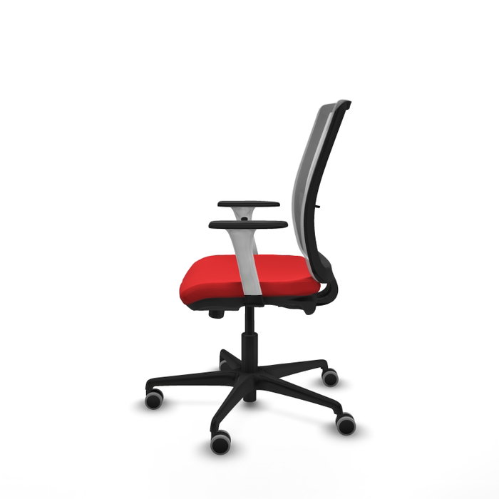 PIQUERAS Y CRESPO Silla de oficina Haches Rojo y Gris
