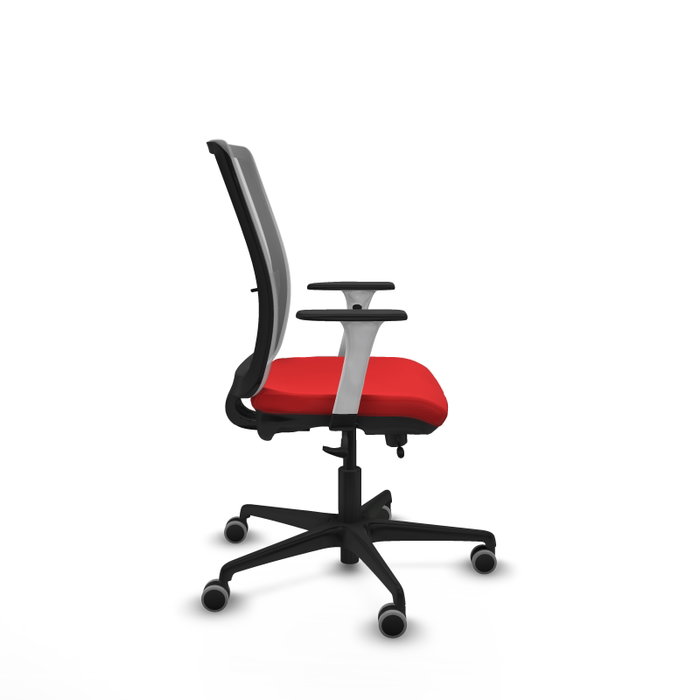 PIQUERAS Y CRESPO Silla de oficina Haches Rojo y Gris