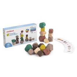 MINILAND Eco Piedras Apilables 18 pz. de madera