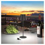 Realpower LED TableLight 360 Lámpara de mesa regulable con batería, Negro
