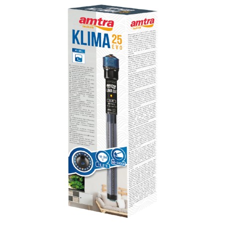 Nayeco Amtra Klima Evo 200 W Calentador Sumergible Automático para Acuario Termostato Preciso y Eficiente
